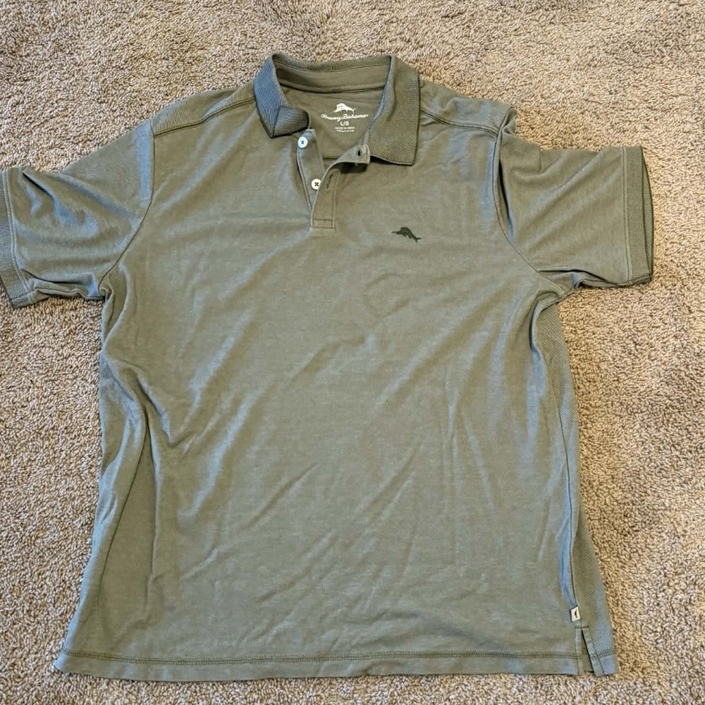 Tommy Bahama Men's Green Polo Shirt